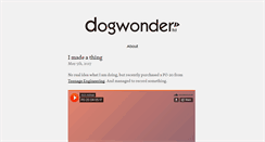 Desktop Screenshot of dogwonder.co.uk